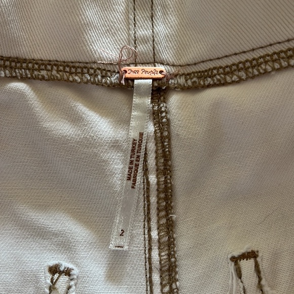 Free People High Rise Paper Bag Shorts with Belt - Picture 5 of 7